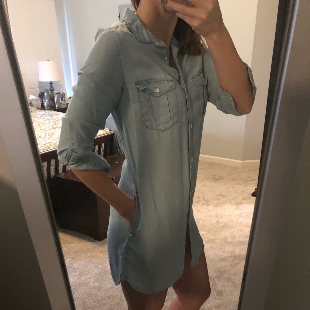 H&M Denim Button Up Dress